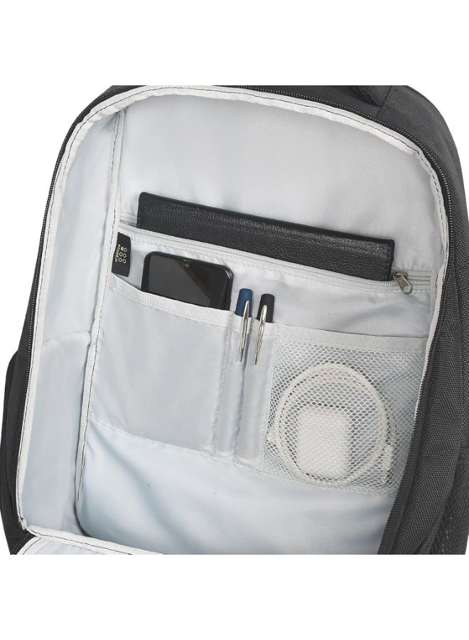 سكاي باجز Skybags Forge 16 Liters Laptop Backpack for Men & Women With Multiple Compartments, Side Zippered Pocket & Mesh Bottle Holder (Black) - Image 5